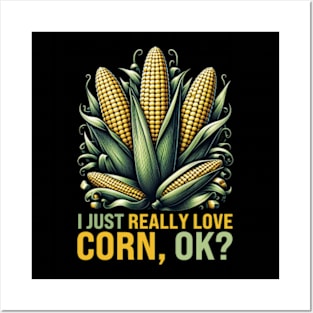 I Love Corn Posters and Art